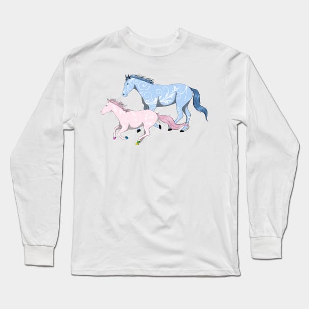 Running Free 2 Long Sleeve T-Shirt by SerenityBaby